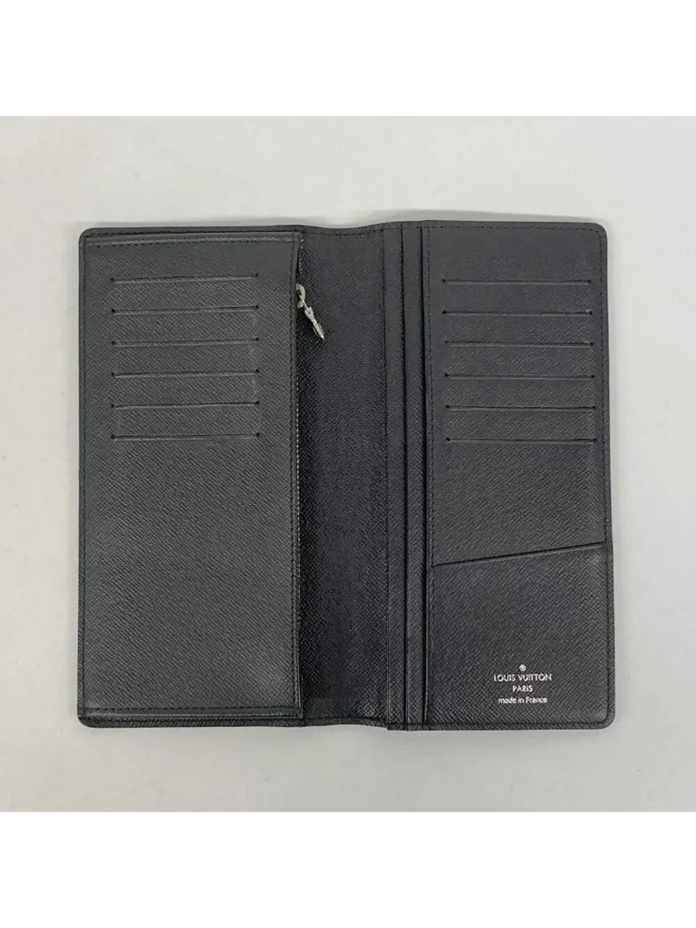 Louis Vuitton Wallet Damier Graphite Portefeuille Brazza Black Gray Vintage